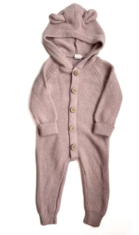 Jamie Kay knit bear onesie (3-6M)