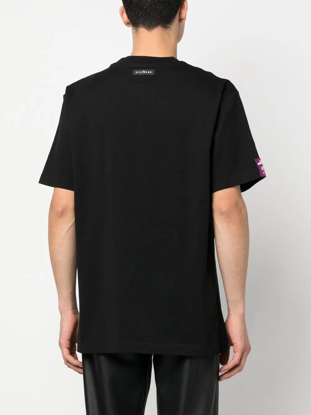 John Richmond Logo Print T-Shirt Kobaya In Black