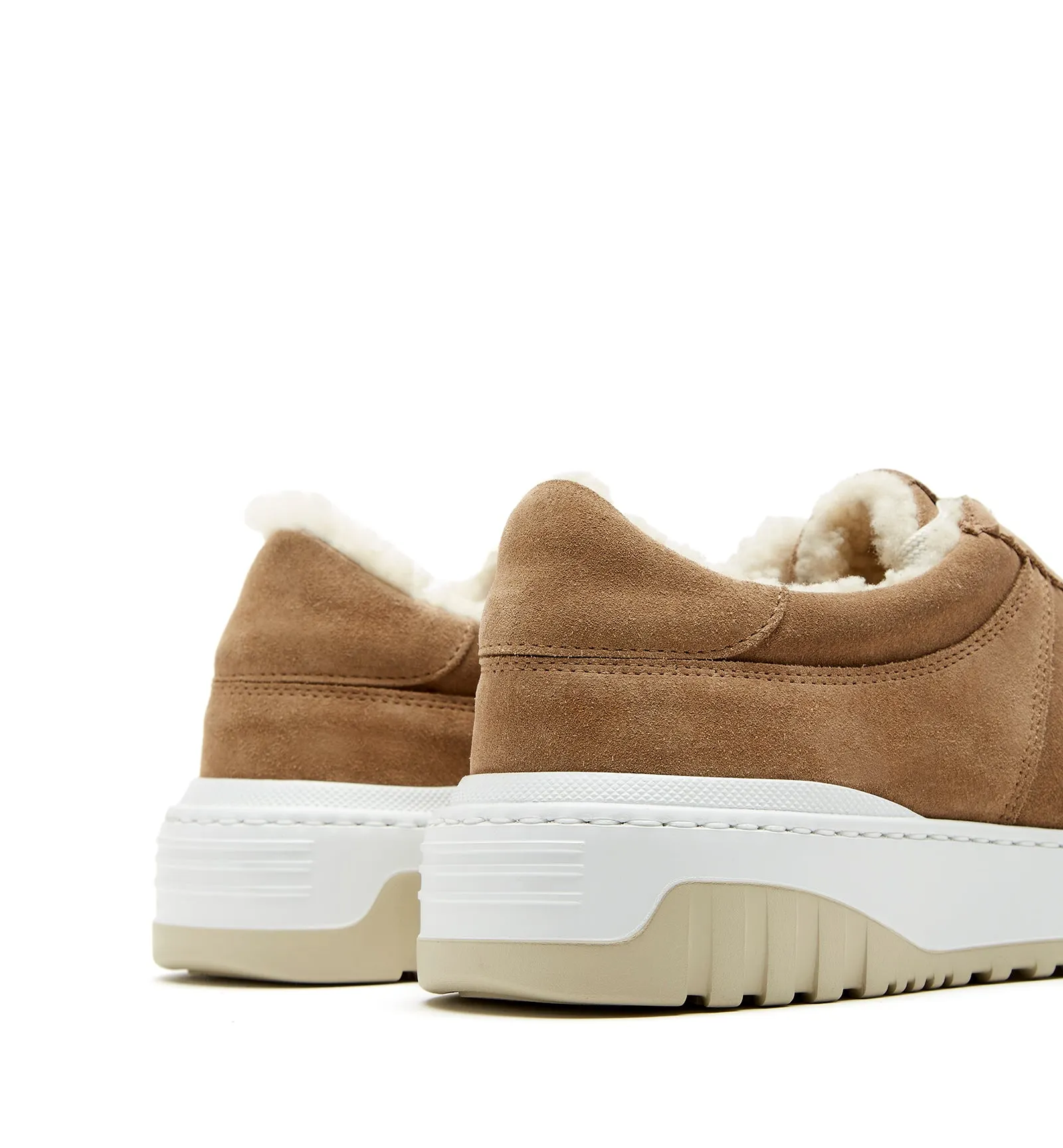 KLARE SHEARLING-LINED SUEDE SNEAKER