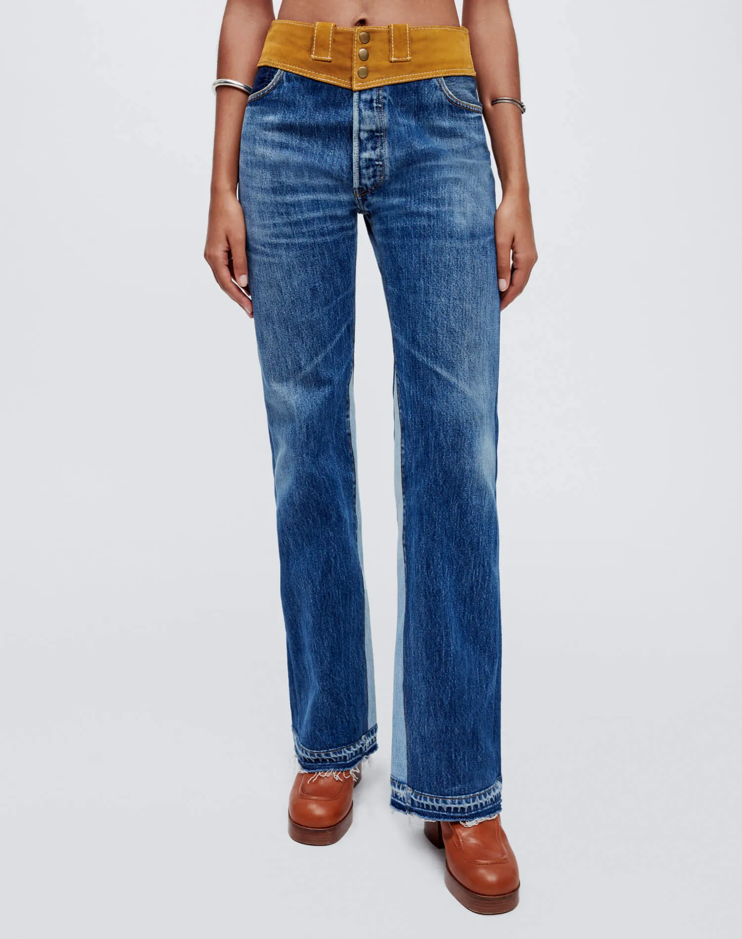 Levi's Suede Yoke Bootcut - Indigo With Suede