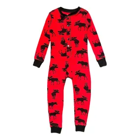 Little Blue House Moose Onesie