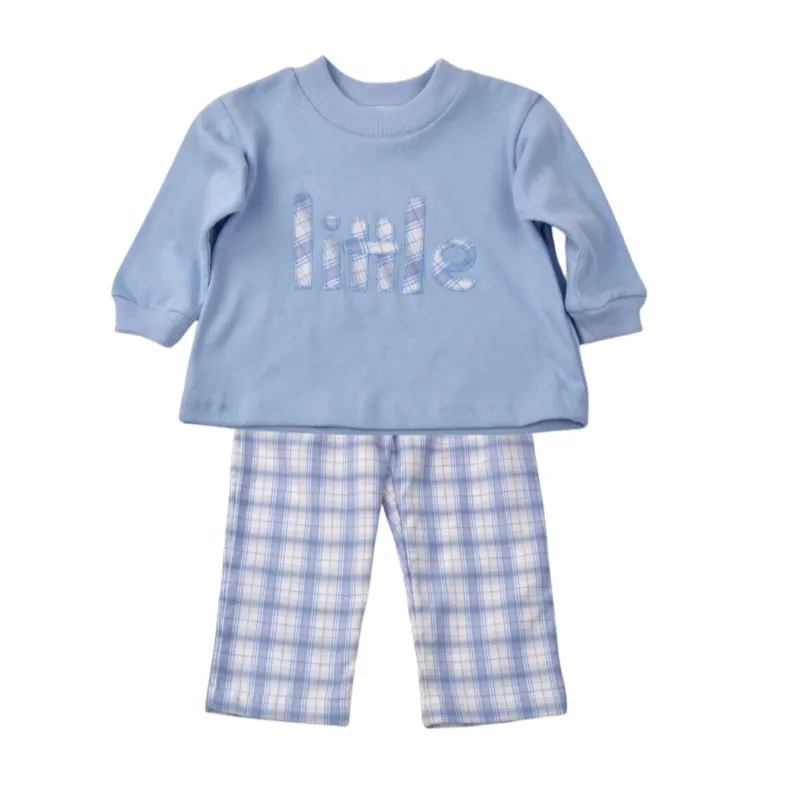 Little Brother Plaid Pant Set