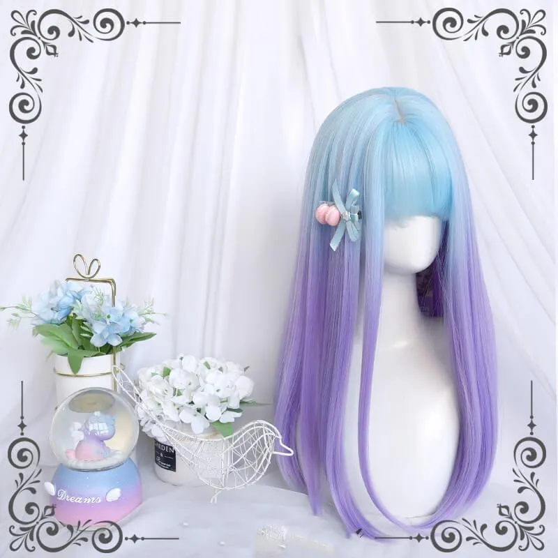 LOLITA DREAM GRADIENT BLUE PURPLE STRAIGHT WIG BY90140