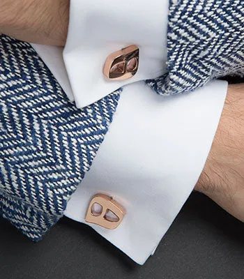 Luna Cufflink Rose Gold