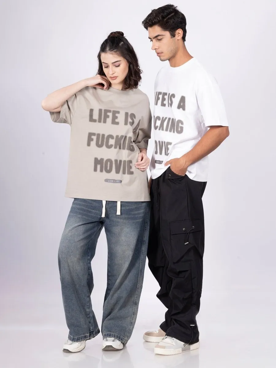 Lyf Is A Fkn Movie White T-Shirt [ Unisex ]