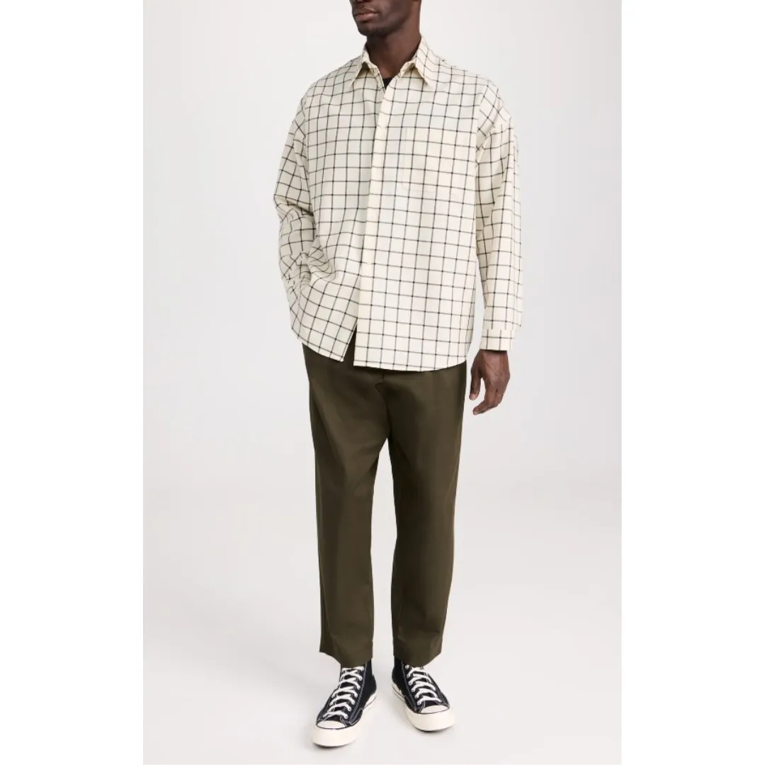 MARNI  |Other Plaid Patterns Unisex Wool Oversized Logo Designers