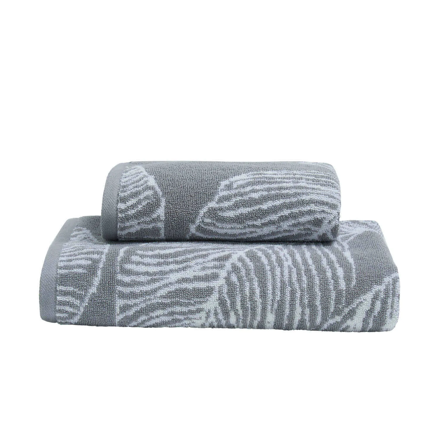 Matteo Jacquard Hand Towel - Grey