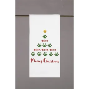 Meowy Christmas Kitchen Towel