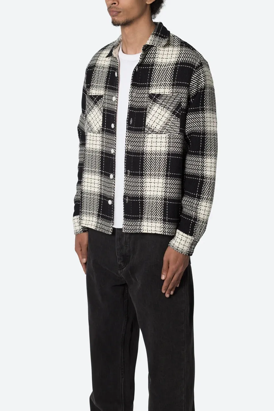 MNML  |Other Plaid Patterns Street Style Long Sleeves Cotton Shirts