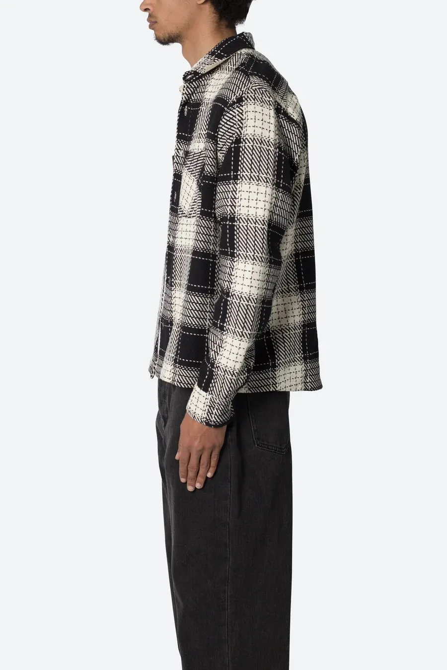 MNML  |Other Plaid Patterns Street Style Long Sleeves Cotton Shirts