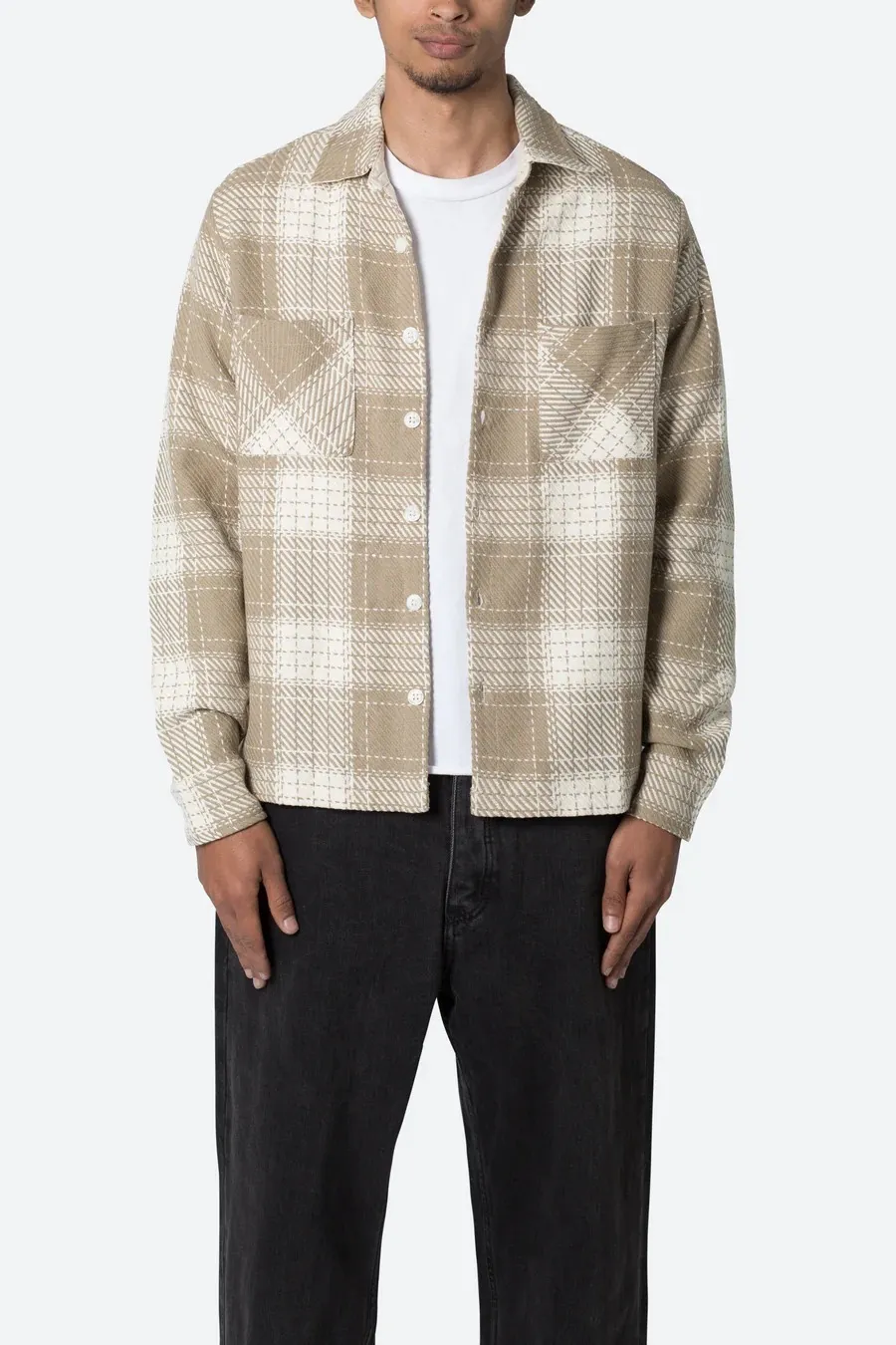 MNML  |Other Plaid Patterns Street Style Long Sleeves Cotton Shirts