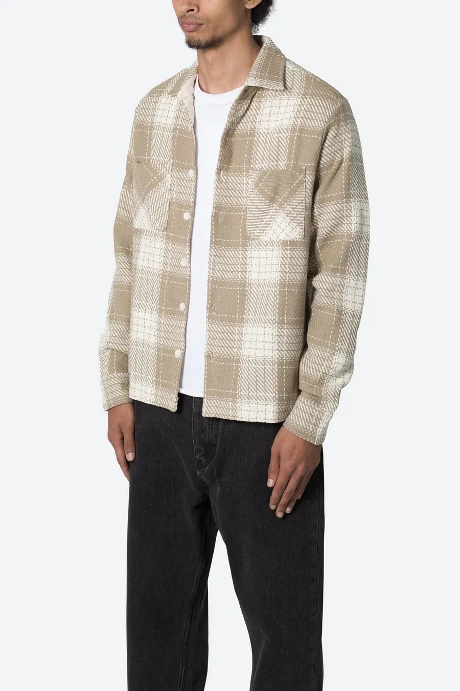 MNML  |Other Plaid Patterns Street Style Long Sleeves Cotton Shirts