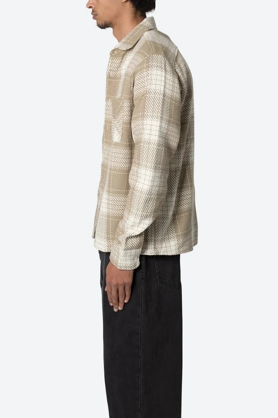 MNML  |Other Plaid Patterns Street Style Long Sleeves Cotton Shirts