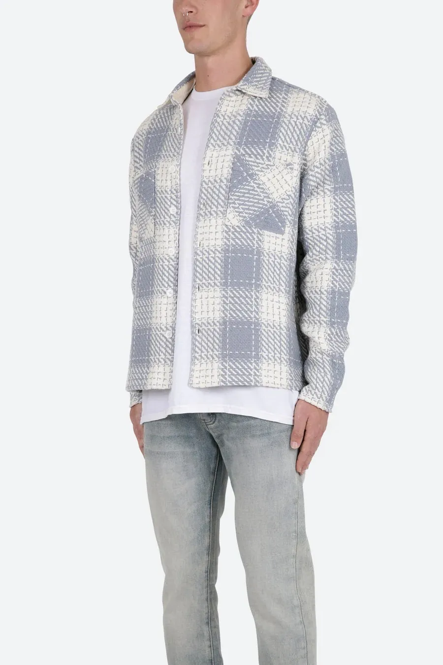 MNML  |Other Plaid Patterns Street Style Long Sleeves Cotton Shirts