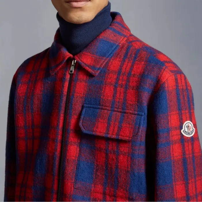 MONCLER  |Other Plaid Patterns Wool Logo FX Advantage / Exclusive