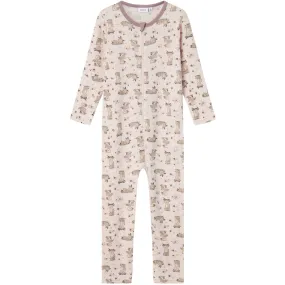 Name It Lilac Ash AOP Willit Wool Onesie