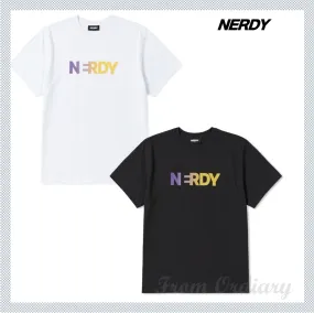 NERDY  |Unisex Cotton Logo T-Shirts