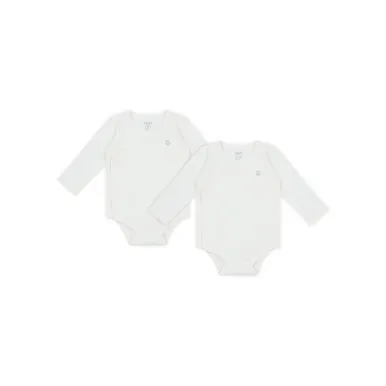 Nest Designs Long Sleeve Onesie (2 Pack) - Off White