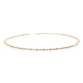 Nickel and Rose Anklet