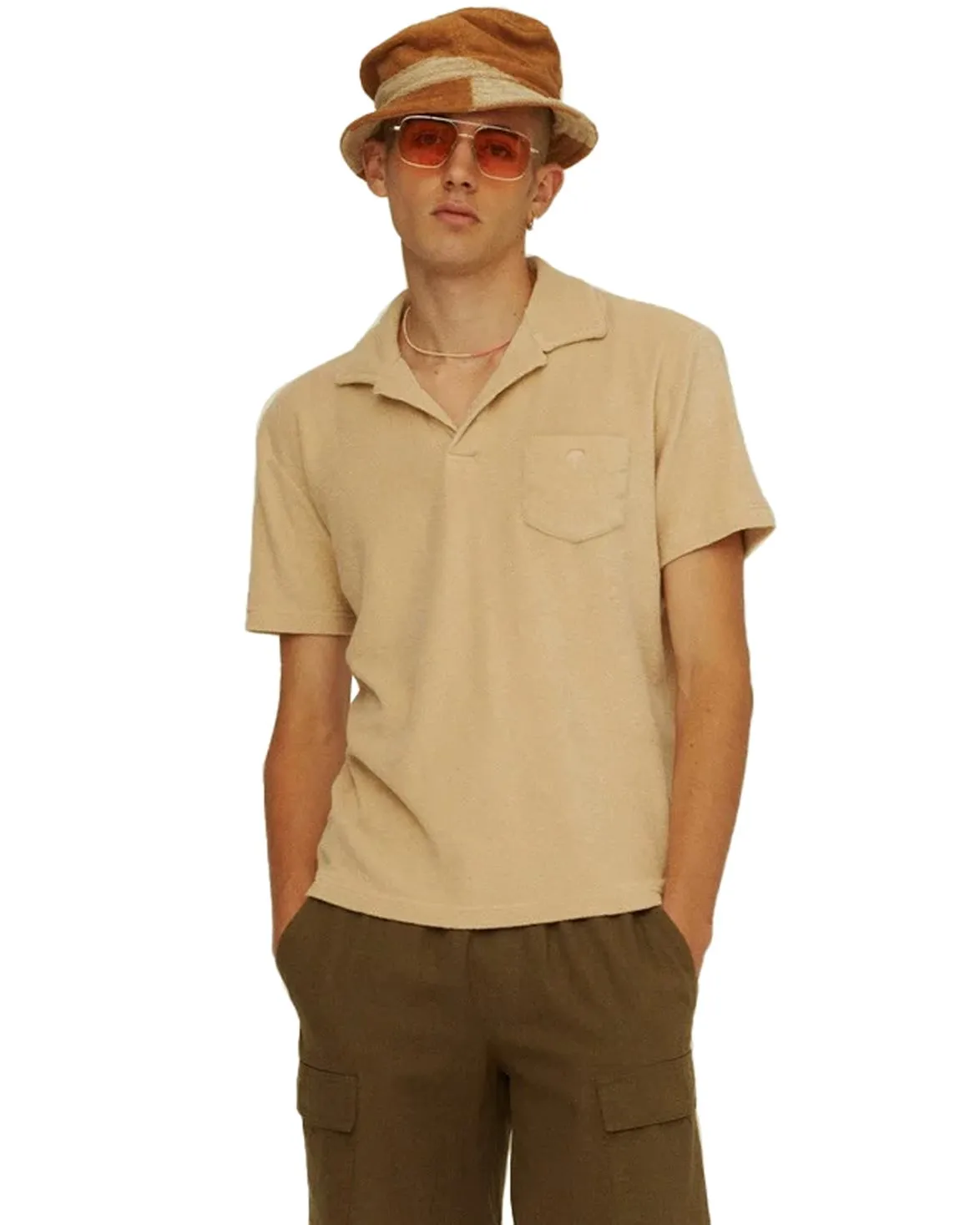 OAS Polo Terry Shirt Beige