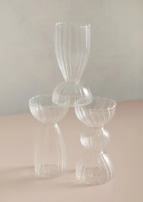 Optic Glass Vase