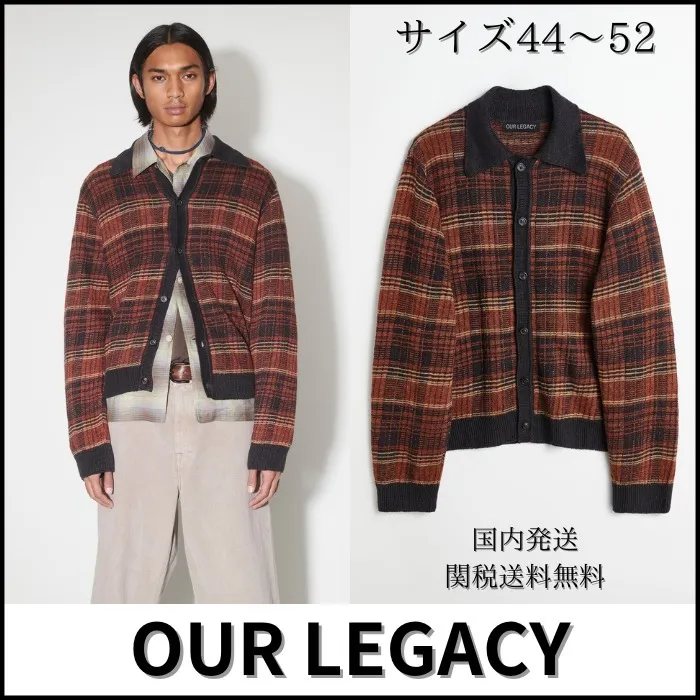 OUR LEGACY  |Other Plaid Patterns Linen Cardigans