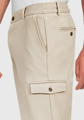 Pantalone con Tasca Laterale -Beige