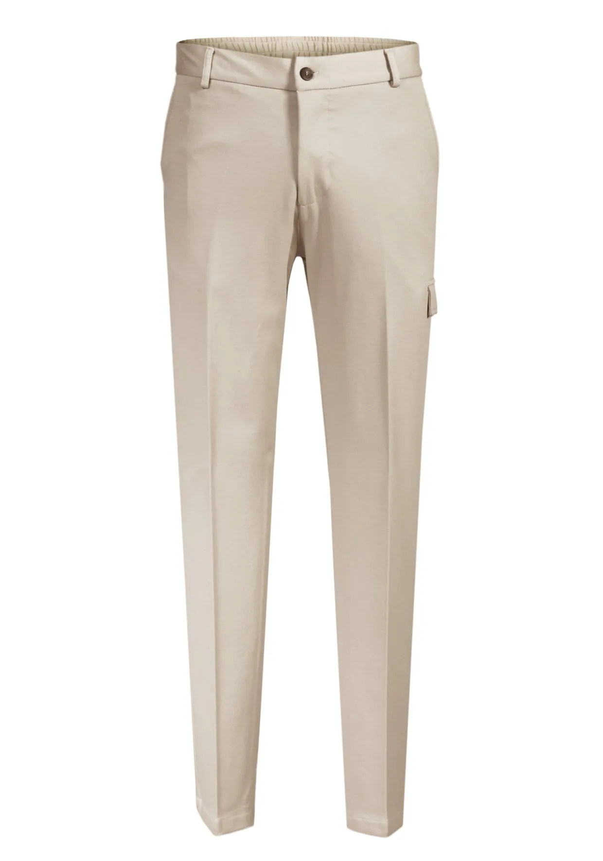 Pantalone con Tasca Laterale -Beige