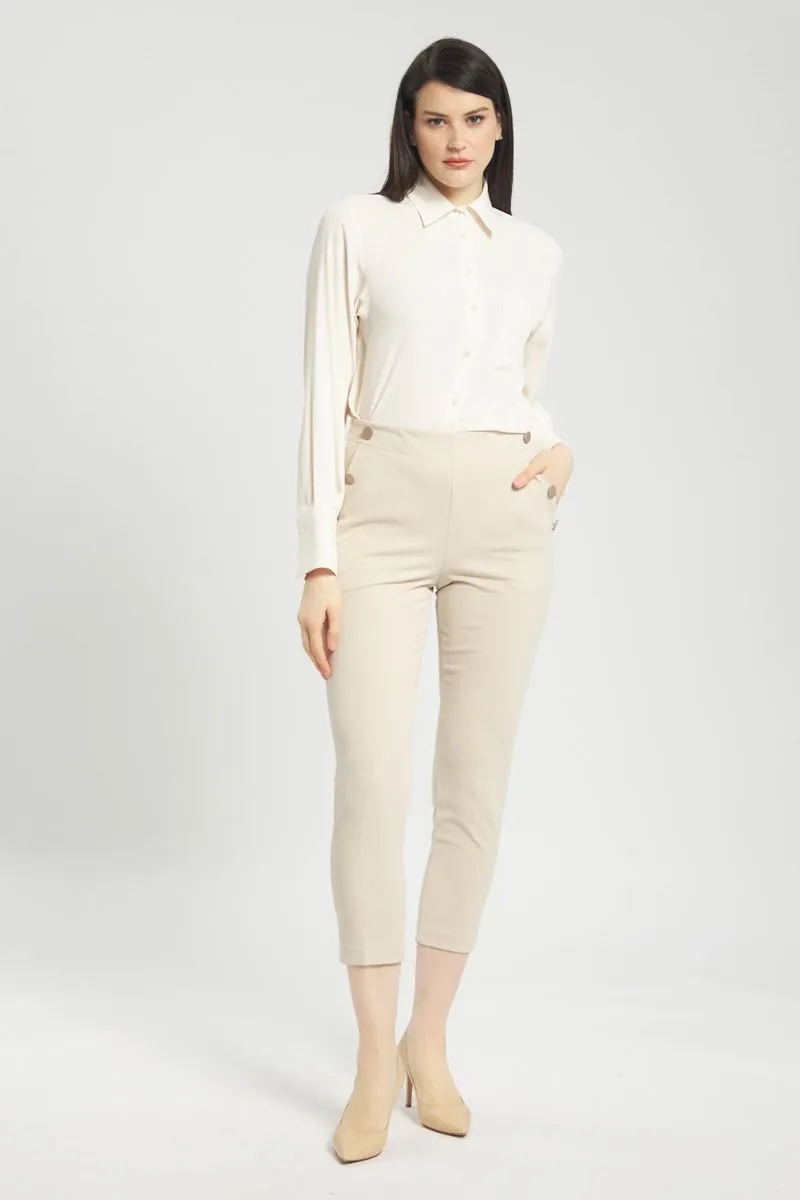 Pantalone Donna Beige