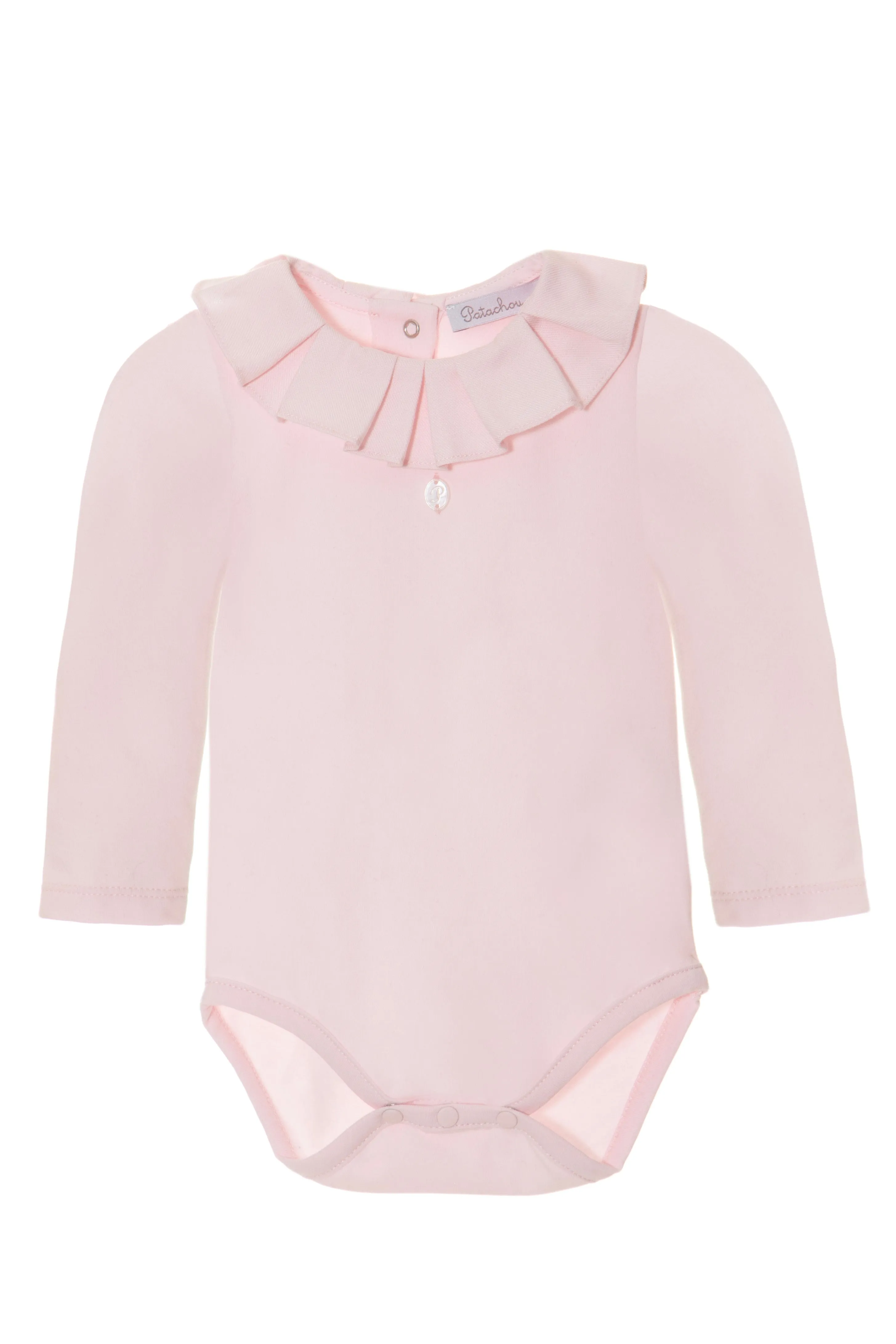 Patachou LS Pleated Collar Onesie