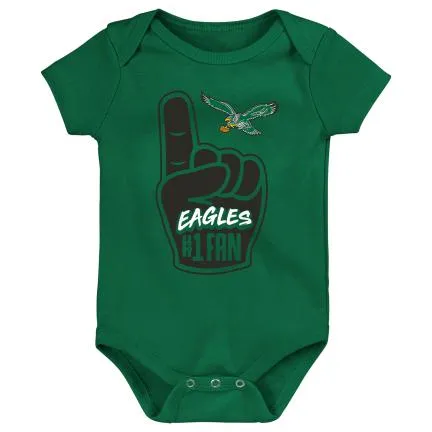 Philadelphia Eagles Hands Off Kelly Green Onesie