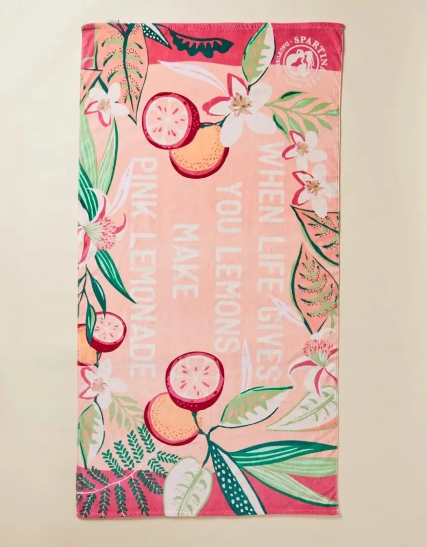 Pink Lemonade Beach Towel