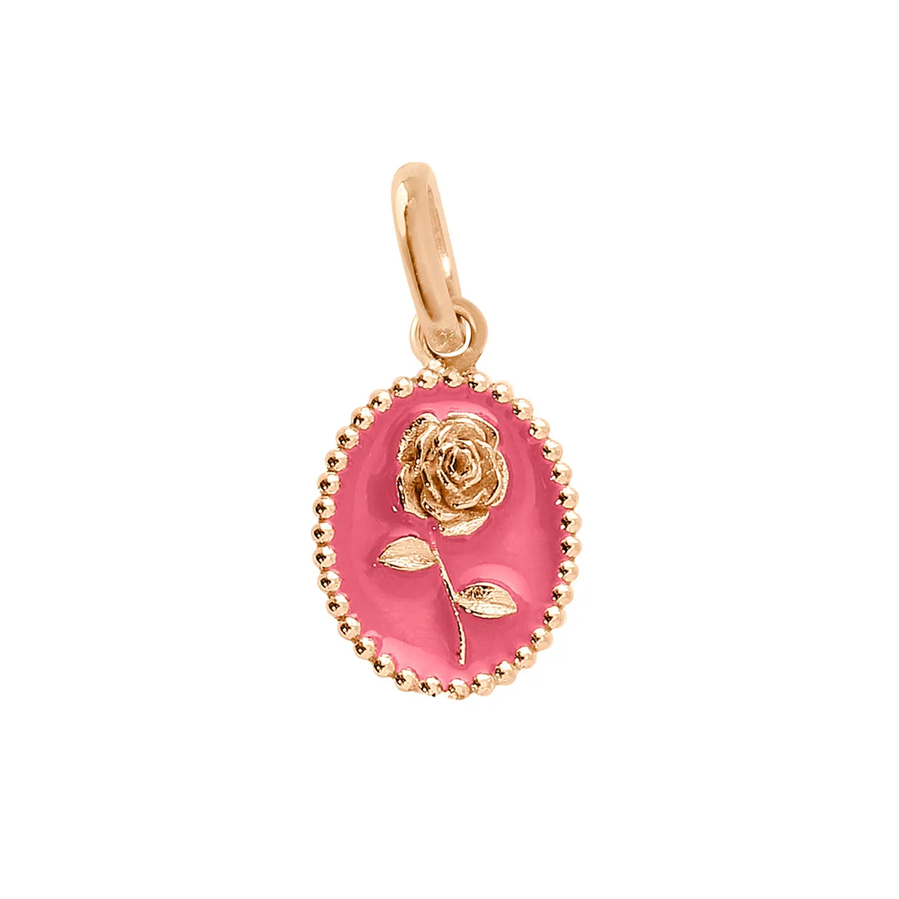 Pink Rose Pendant, Rose Gold