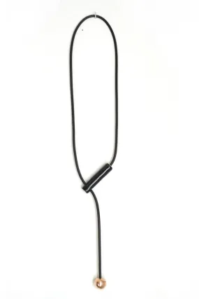 pipe necklace - BLACK