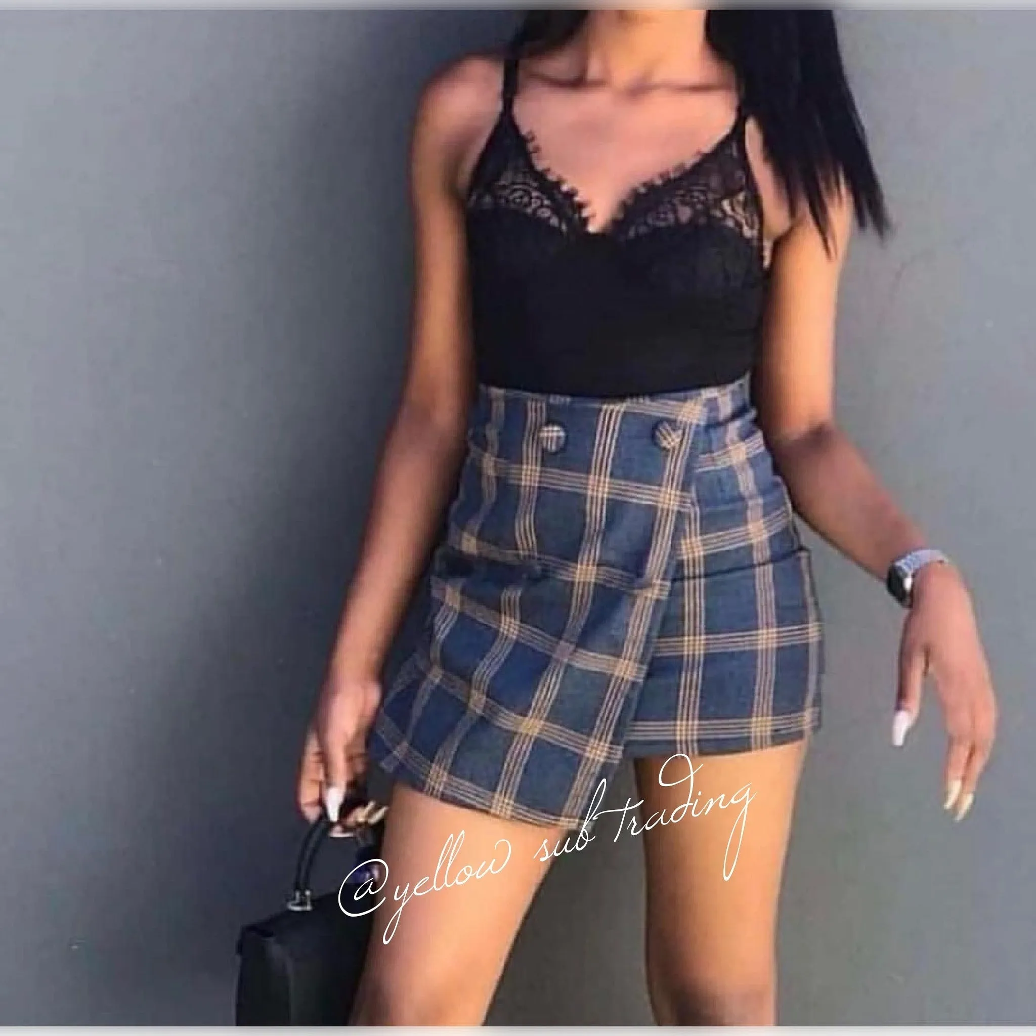 Plaid Mini Skirt