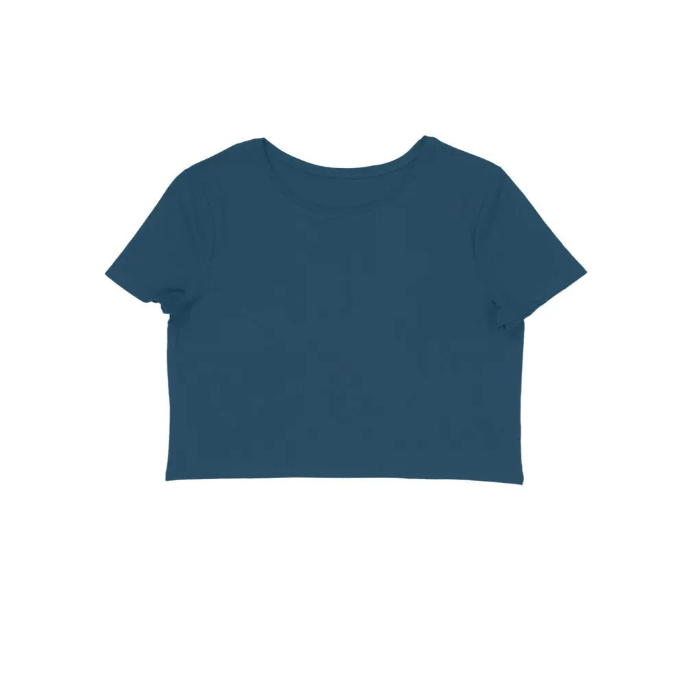 Plain Cotton Crop Top for Women