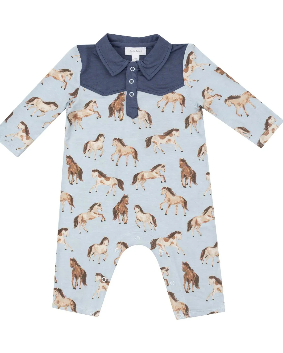 Product Name:  Angel Dear Infant Boys' Western Print Long Sleeve Onesie