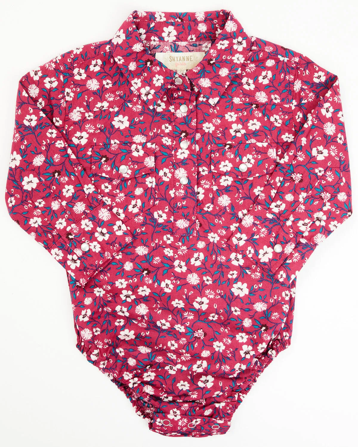 Product Name:  Shyanne Toddler Girls' Long Sleeve Floral Print Onesie