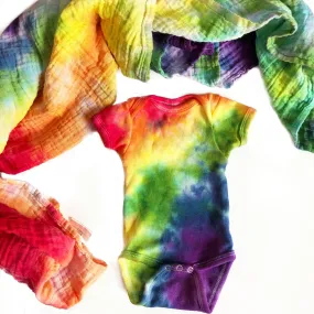 Rainbow Swaddle and Onesie