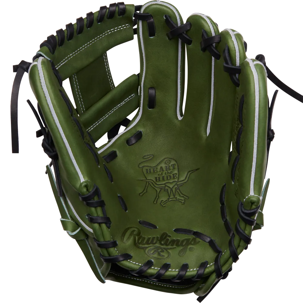 Rawlings Heart of the Hide 11.5 Military Green Baseball Glove: PRO204W-2MG