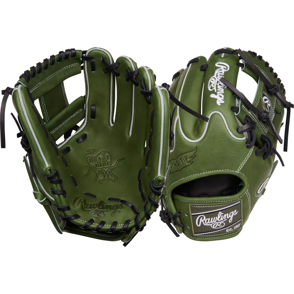 Rawlings Heart of the Hide 11.5 Military Green Baseball Glove: PRO204W-2MG