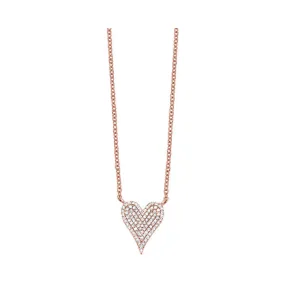 Rose Gold Diamond Heart Pendant