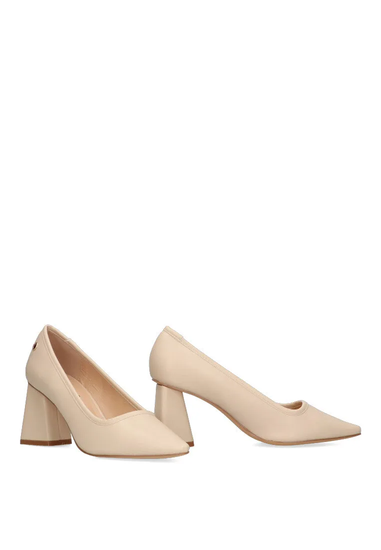 SALN ETIKA GALWAY color BEIGE para mujer con Tacón medio y exterior en sintético.