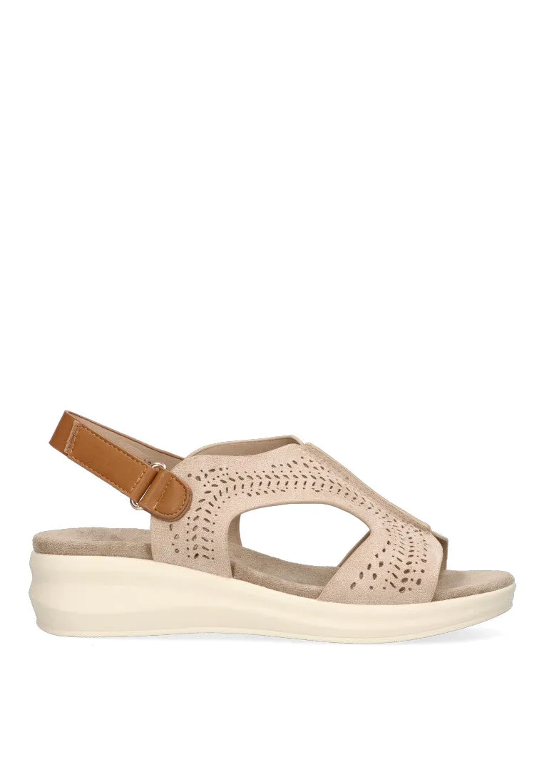 SANDALIA CALADA CONFORT ARMONY GIUNCO 41005 MUJER, BEIGE