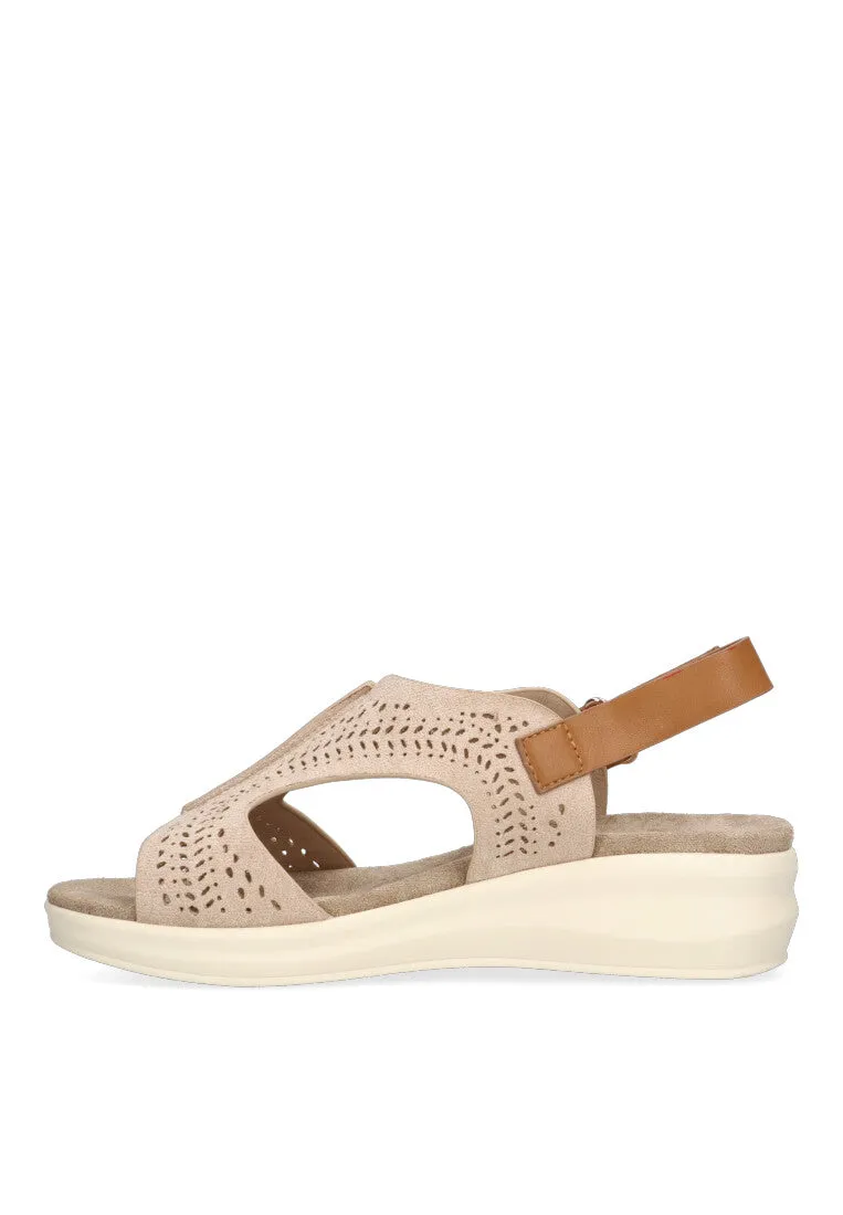 SANDALIA CALADA CONFORT ARMONY GIUNCO 41005 MUJER, BEIGE