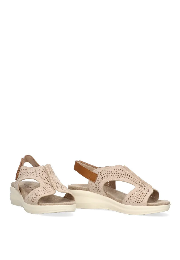 SANDALIA CALADA CONFORT ARMONY GIUNCO 41005 MUJER, BEIGE