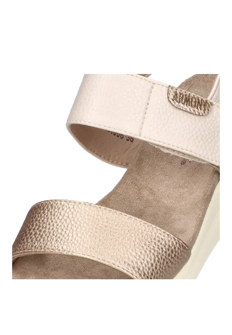 SANDALIA CONFORT ARMONY ISTANA 41006 MUJER, BEIGE