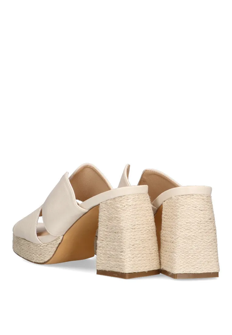 SANDALIA TIPO ZUECO ETIKA ARGAGA 30009 MUJER, BEIGE