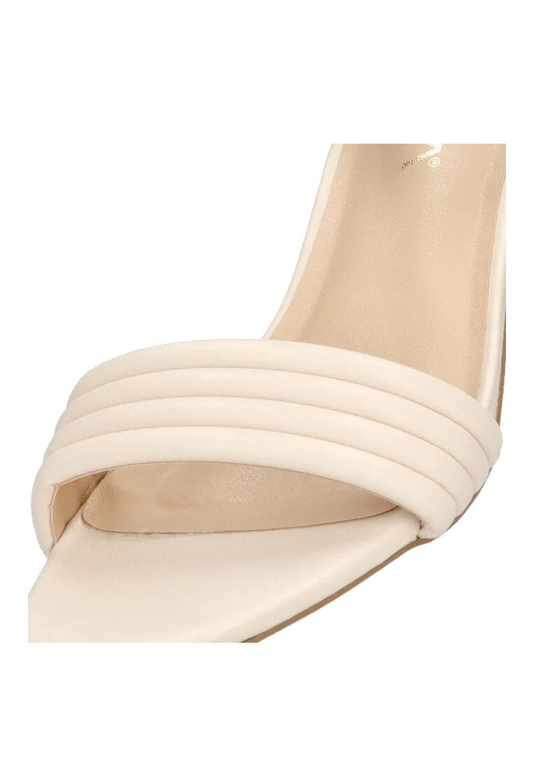 SANDALIA TIRAS TACON ANCHO ETIKA CAVALLERIA 90001 MUJER, BEIGE