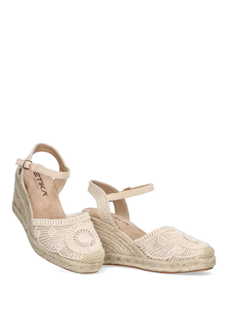 SANDALIA VALENCIANA CUA MEDIA ETIKA ISLA CANELA 20008 MUJER, BEIGE